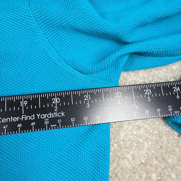 Southern Tide Mens Long Sleeve Polo Shirt‎ Size Medium Fish Logo Blue - Picture 3 of 8